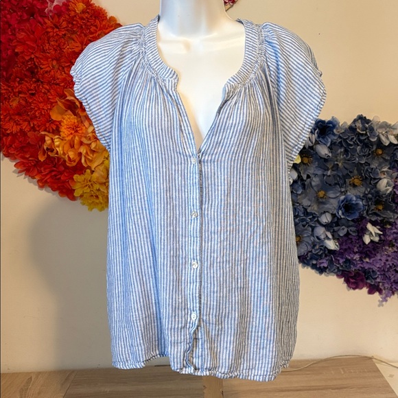 RAILS Linen Striped Alena Shirt - Picture 6 of 11